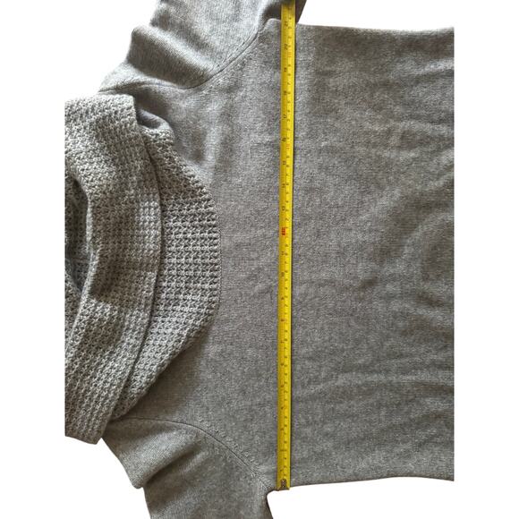 Lord & Taylor 100% Cashmere Gray Cowl Neck Sweater Women’s Size XL - Picture 4 of 6
